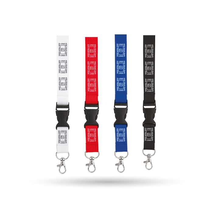 Woven Lanyard with Plastic Buckle
