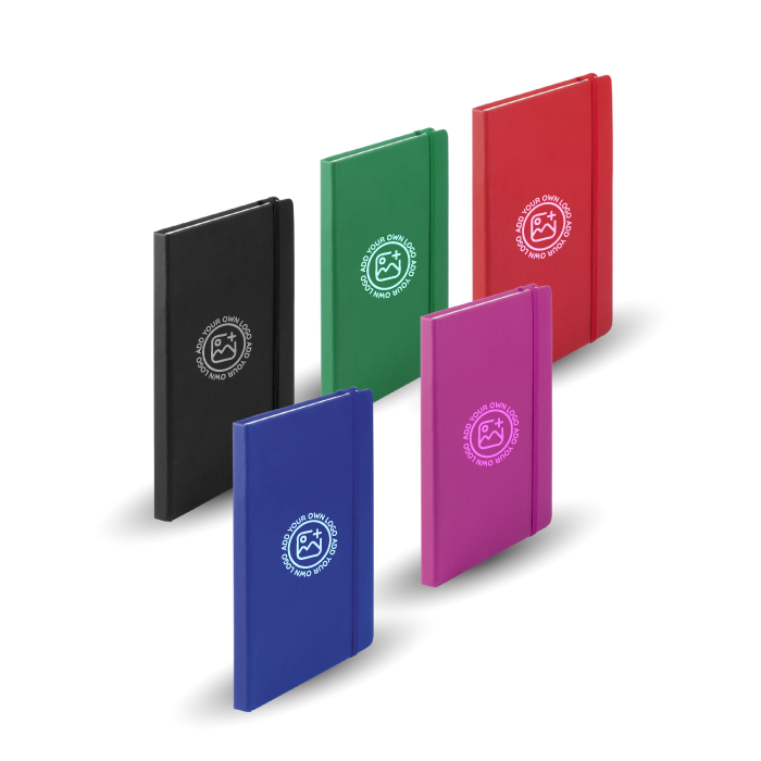 A5 notebooks in assorted colours